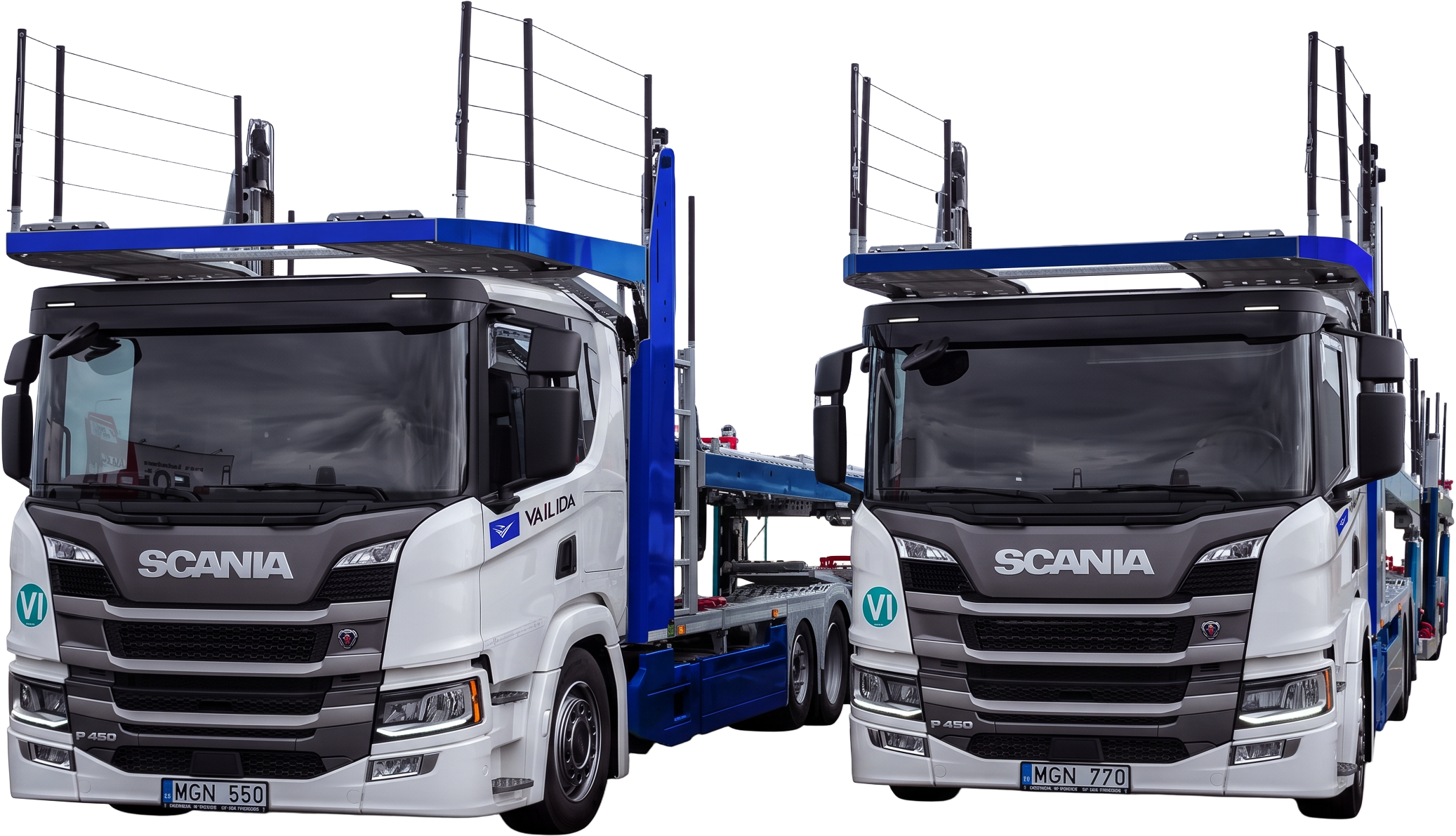 Автовозы Scania компании Vailida